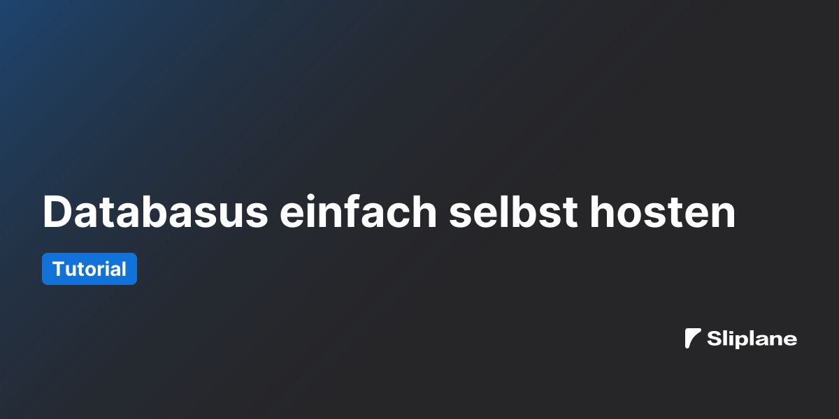 Databasus einfach selbst hosten